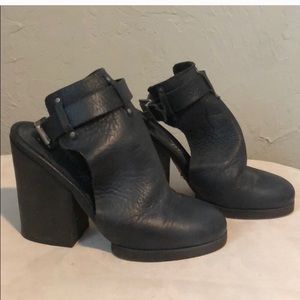 Free people mule / ankle strap booties